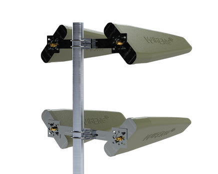 DroneAnt4-Plus-I™ Full Fiberglass Industrial Grade Quad Drone Antenna Set for Quad-Antenna Controllers