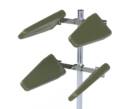 DroneAnt4-Plus-I™ Full Fiberglass Industrial Grade Quad Drone Antenna Set for Quad-Antenna Controllers