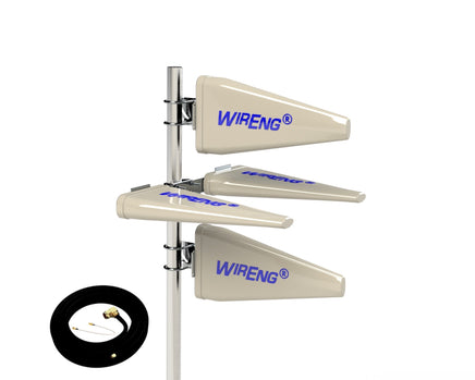 QuadrAnt™ for Wingtra WingtraOne VTOL with VTOL Controller Drone Range Extender Directional Antenna Set