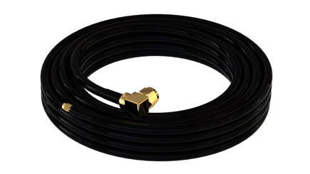 WRG400™ (LMR400) 10 Meters (32.8 Feet) Coaxial Cable with Right-Angle N Male and Straight SMA Male Connectors
