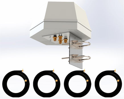 DefiAnt4-5G™ (Consumer Version) MIMO 4x4 Omni Antenna for Digi EX50 High Diversity Omni-Directional Quad MIMO 4x4 Fiberglass-Reinforced, Powerful Antenna for RV, Vehicles, Boats, Caravan, Yacht