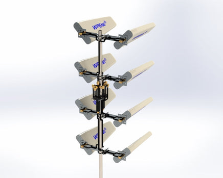 DroneAnt-Plus™ for Zero-X X Alto with Alto Controller High Gain Drone Range Extender Octa-Element Omnidirectional/Directional Antenna Set