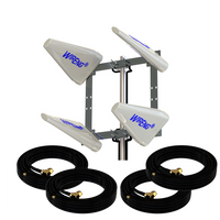 W-Ant4-5G™ for MOFI5500-5GXeLTE True MIMO 4x4 Quad Antenna Set Ultra High Gain 5G NR Sub-6 with 4G and 3G fallback
