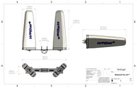 Cradlepoint CBA850 Data Speed Boosting Solution W-Ant2-Plus™ True MIMO 2x2 Dual Antenna Set Ultra High Gain